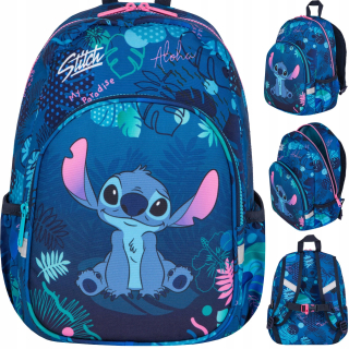 Jednokomorový batoh do škôlky Lilo and Stitch CoolPack pre dievčatá Odtiene modrej, Odtiene ružovej, Viacfarebné